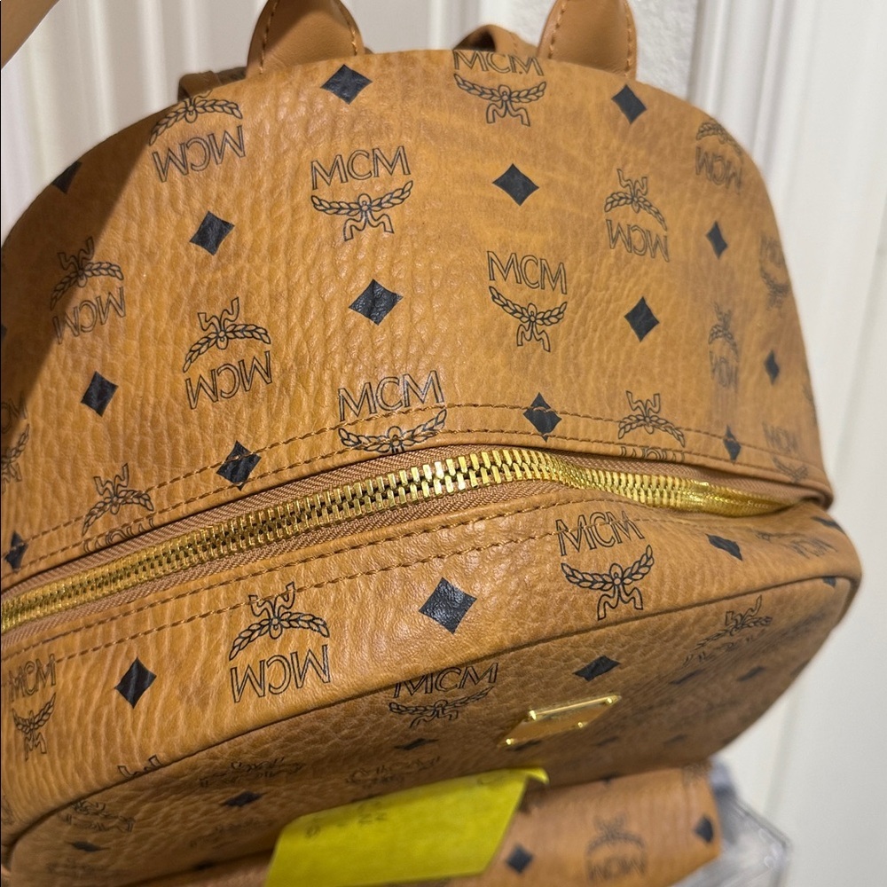 MCM Cognac Visetos Backpack - Picture 10 of 10